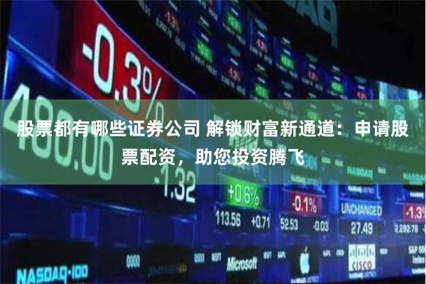 股票都有哪些证券公司 解锁财富新通道：申请股票配资，助您投资腾飞